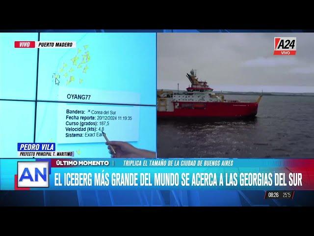  UN ENORME ICEBERG AMENAZA LAS ISLAS GEORGIAS: CÓMO ES EL SEGUIMIENTO MINUTO A MINUTO