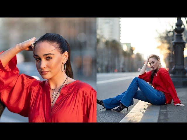 85mm FUN golden hour portrait photoshoot with the Canon R8