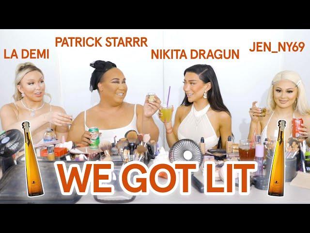DRUNK GET READY WITH US feat. Nikita Dragun Jenny69 & LaDemi | PatrickStarrr