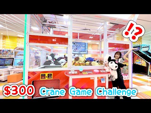 World's BIGGEST Crane Game!? $300 Crane Game Challenge in Japan