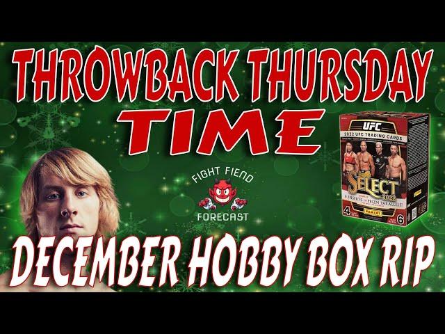 THROWBACK THURSDAY TIME | 2022 UFC PANINI SELECT HOBBY BOX RIP