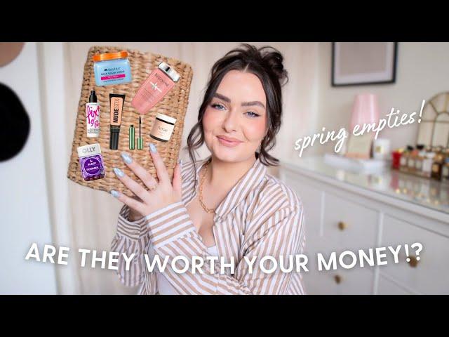 EMPTIES 2024: Spring 2024 Products I've Used Up + Are they worth the money?!