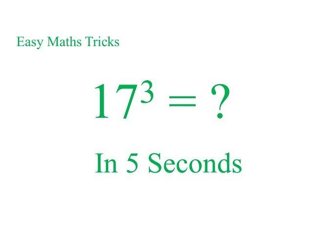 Latest 2021 Vedic Maths Cube Trick | Cube of any number in 5 seconds