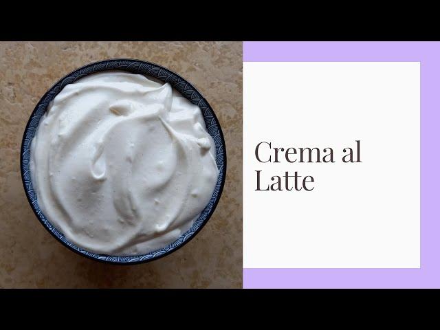 CREMA AL LATTE setosa senza uova e senza glutine