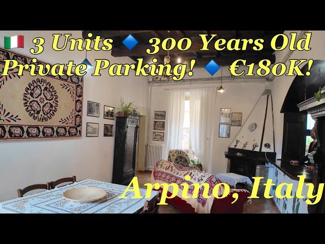 ️ 300-Year-Old Gem in Arpino with 3 Apartments, HUGE Garden & Central Wood Heating! 