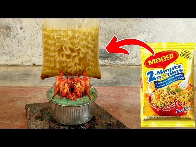 Cooking Maggi In Polythene  | 100% Real | Maggi Experiment