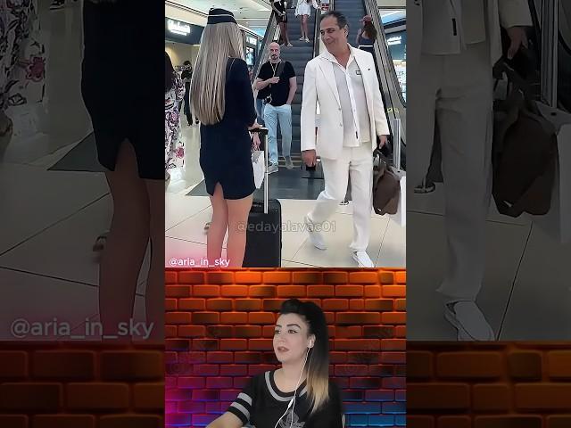 ️‍ Air Lady Jet passed Men collapsed! #airladyjet #streetstyle #airportfashion #walk #style