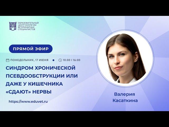 «Синдром хронической псевдообструкции или даже у кишечника «сдают» нервы» - Касаткина Валерия