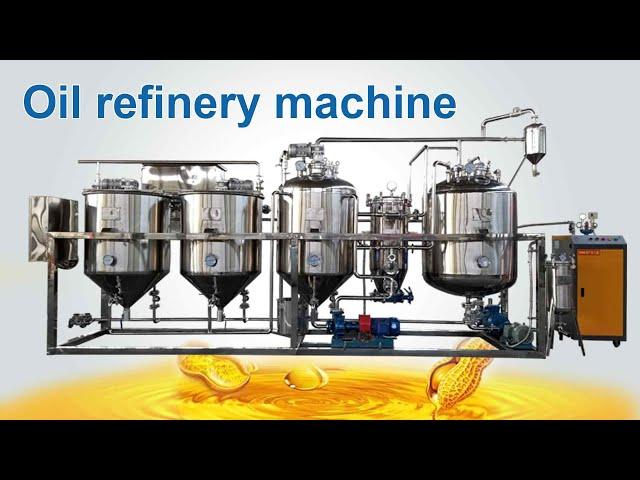 High grade cooking oil refinery machine for small scale oil plant | palm oil refinery machine