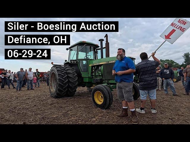 Results - John Deere 8630, 4440, 4040, 4230, 4020 Tractors - Auction Defiance, OH 06-29-24