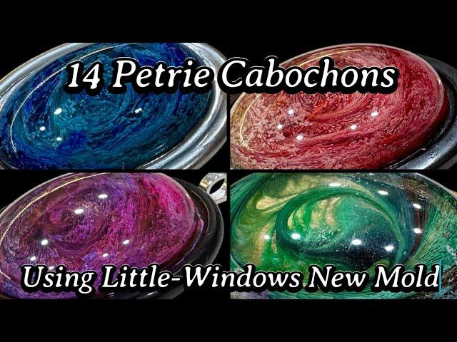 #698 Amazing Petrie Effect Cabochons Using The Correct Resin And Little Windows Mold