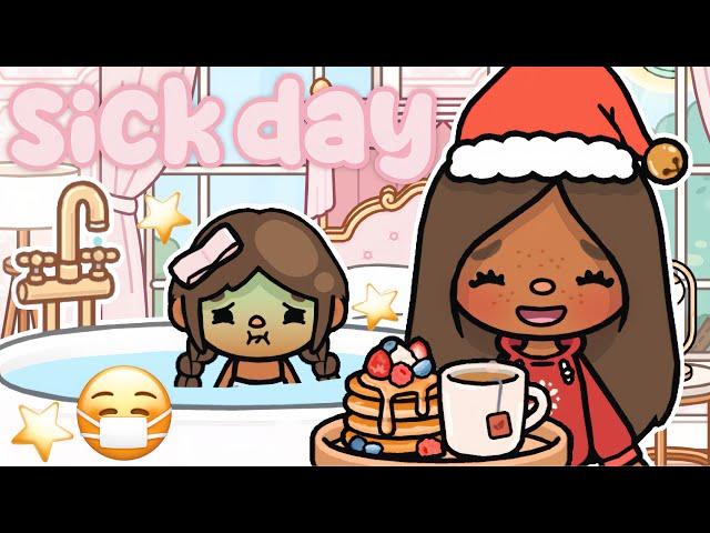 My Daughter is SICK!! (SICK DAY ROUTINE)  | with voice  | Toca Life World Roleplay