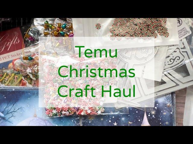 Temu Craft Haul Christmas 2024 - Papers, Stickers, Dies & More