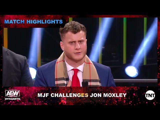 MJF Challenges AEW World Champion Jon Moxley in Epic Promo