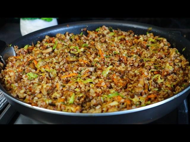 ГРЕЧКА на миллион! Покорит с первой ложки!Банальные продукты- невероятный результат/ Попробуй и ты