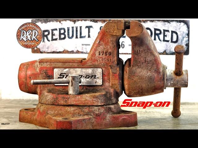 1750 Snap-on Rusted and Seized Vise Restoration