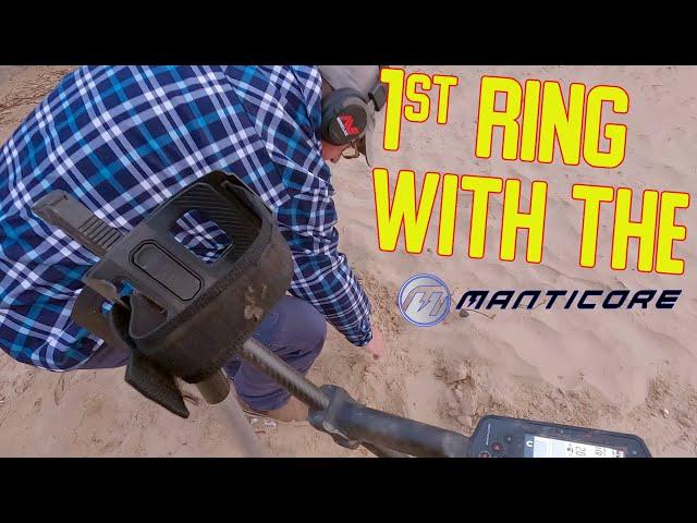 Manticore Vs NOX 900. He Found his 1st ring Beach Metal detecting