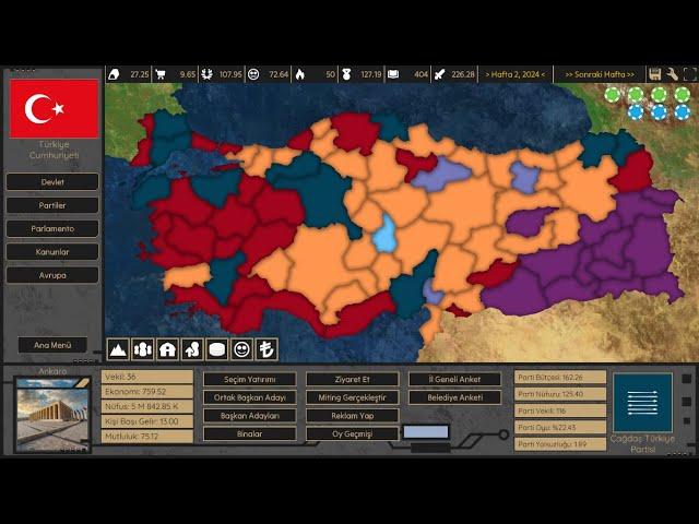 Çağdaş Türkiye Partisi Büyüyor! (Turkish Thrones)