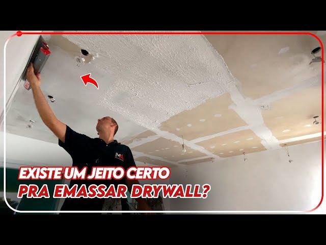 COMO APLICAR MASSA EM TETO DE DRYWALL?