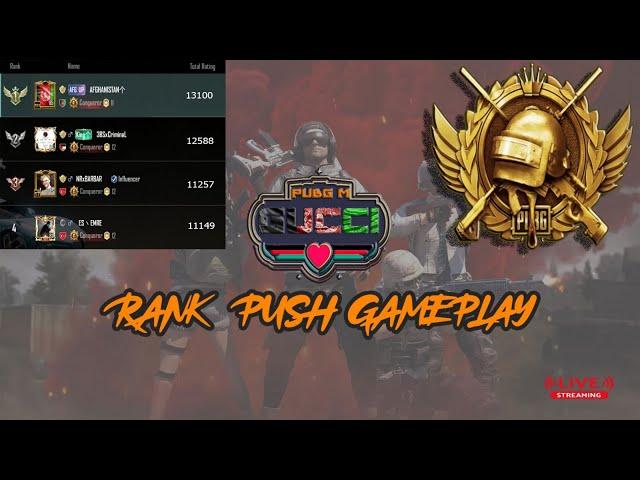 PUBG MOBILE / RANK PUSH TOP 1