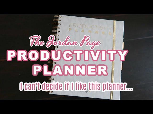 Jordan Page Productivity Planner