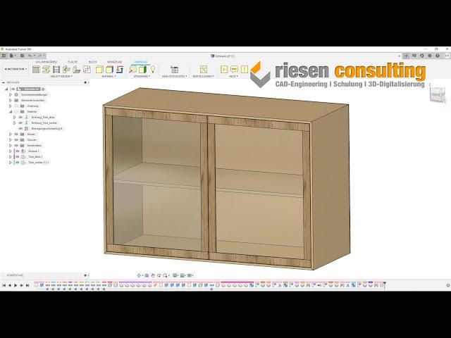 Fusion 360 - JoinerCAD Möbel Holz Schreiner Woodworking Holzbastler Deutsch Tutorial Schulung