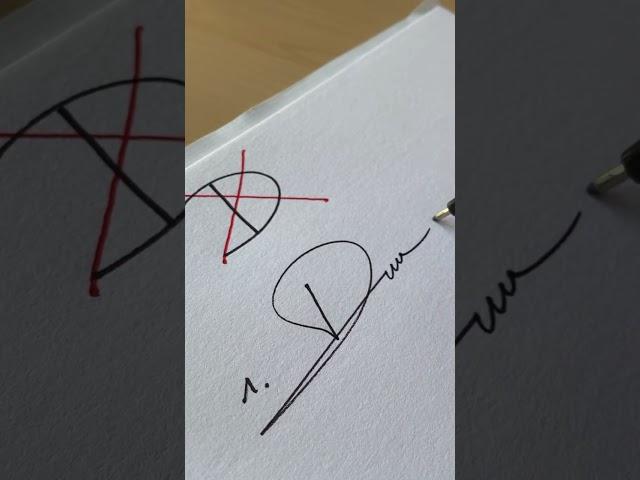 How to sign the letter D?️