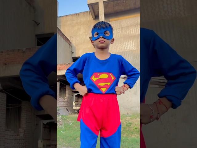 Puru superman hero ban gaya  #comedy #puruishere #shorts