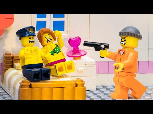 Lego Police Prison Break Ep. 66: Couple In Prison - Lego Stop Motion Animation - Brick Rising