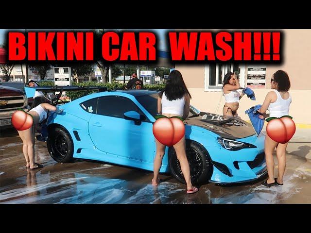 TAKING MY WIDEBODY FRS TO A BIKINI CAR WASH!!! *CRAZY POV*