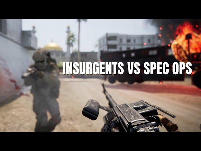 Fighting off American Special Forces as Insurgents