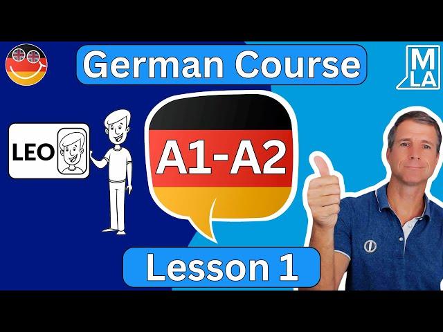  German for Beginners | Lesson 1 | Learn German for Free | A1-A2 Course 