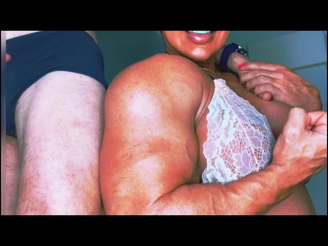 Crazy size comparison fbb arm vs guy's leg