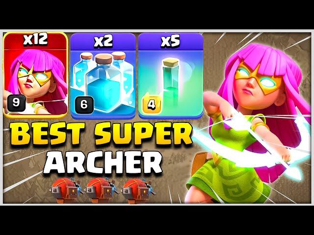 Proof This 3 Star Army This Super Archer | And Super Archer Blimp Th13 Attack Strategy is OP in Coc