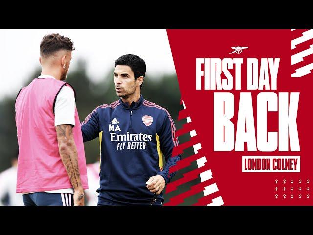 Arsenal players return to London Colney for pre-season training