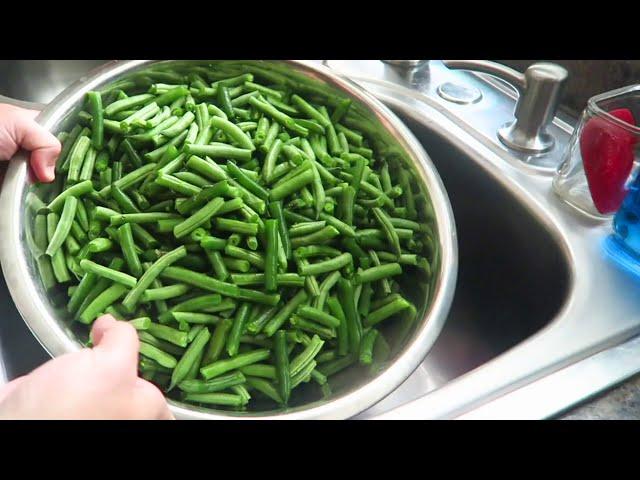 Prepping and Pressure Canning Green Beans for Beginners