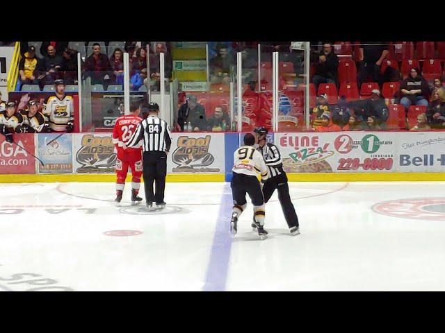 LNAH : 4 fights to start the game, Laval vs Saint-Georges, Dec 14th 2019