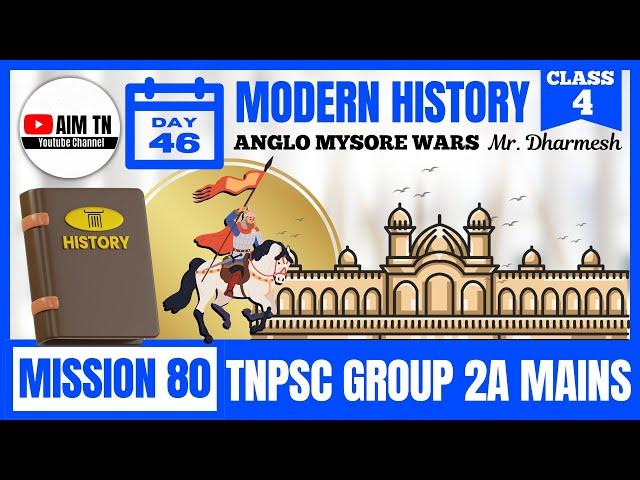 Modern History | Class - 4 | ANGLO MYSORE WARS | Mr. Dharmesh | Mission 80