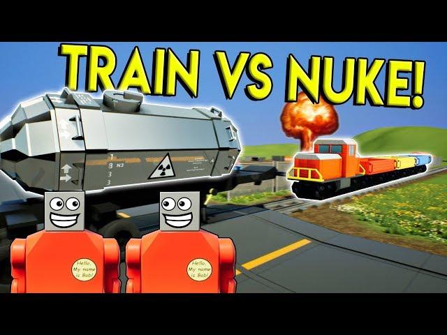 LEGO NUKE STOPS THE LEGO TRAIN?! - Brick Rigs Multiplayer Roleplay & Gameplay Challenge - Lego Train