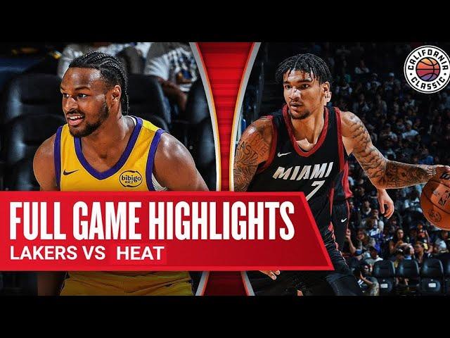 Los Angeles Lakers vs Miami Heat | Full Game Highlights | Jul 9,2024 | California Classic
