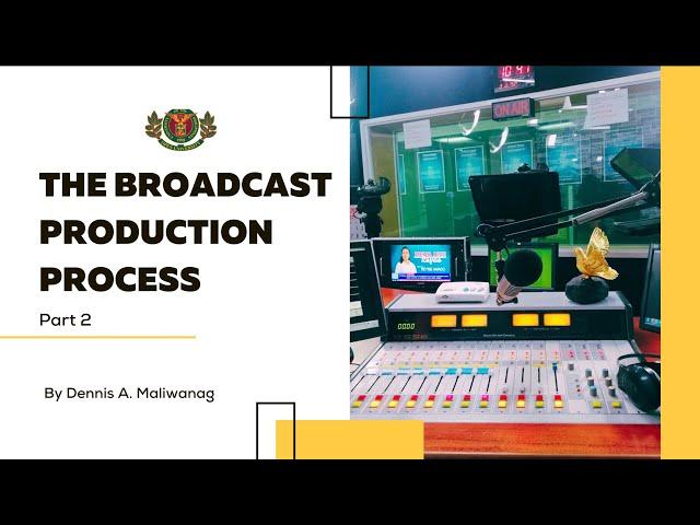 The Broadcast Production Process Part 2 (Resources and Formats)