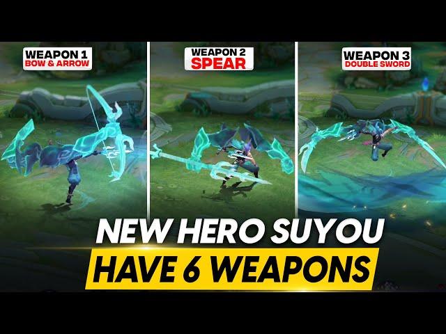 THIS NEW HERO SUYOU HAS 6 DEADLY WEAPONS | MLBB UPCOMING NEW HERO NO.126