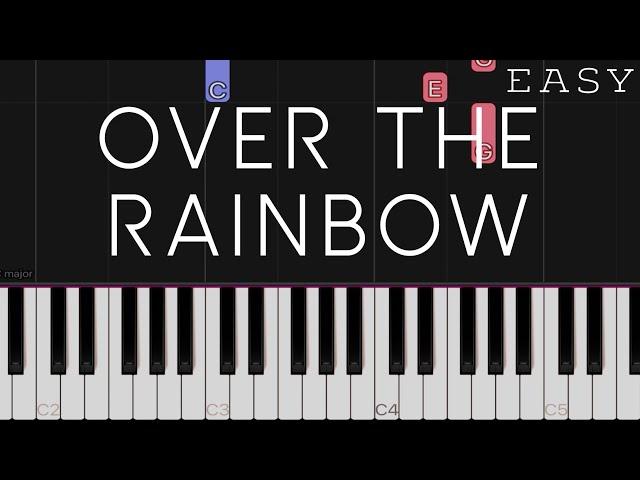 Over The Rainbow - Judy Garland | EASY Piano Tutorial