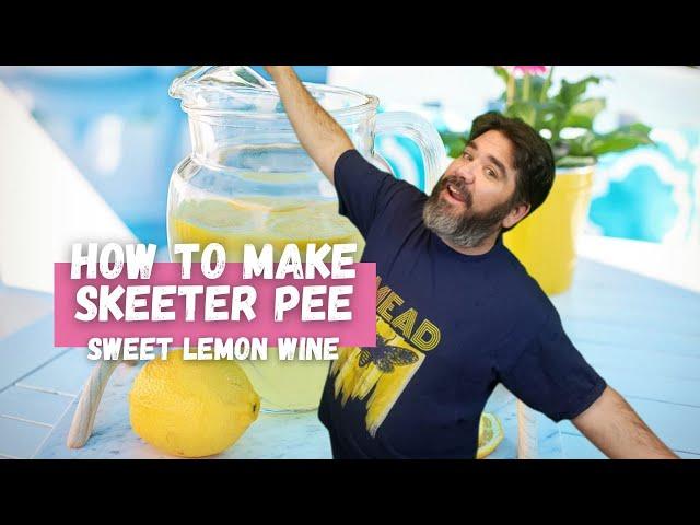 How To Make Skeeter Pee - Homemade Lemon Wine - Hard Lemonade