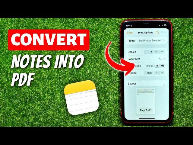 How to Convert Notes into PDF on iPhone