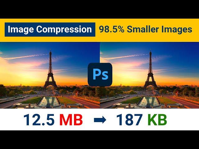 How to compress image size without losing quality in Photoshop