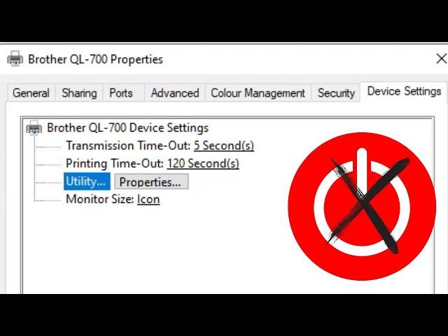 Brother QL700 - How To Disable Automatic Shutdown