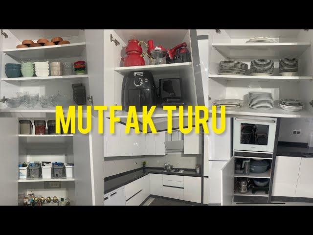 MUTFAK TURU/HAYALİMDEKİ DOLAP İÇİ DÜZENİNİ YAPTIM-MUTFAK DÜZENİM