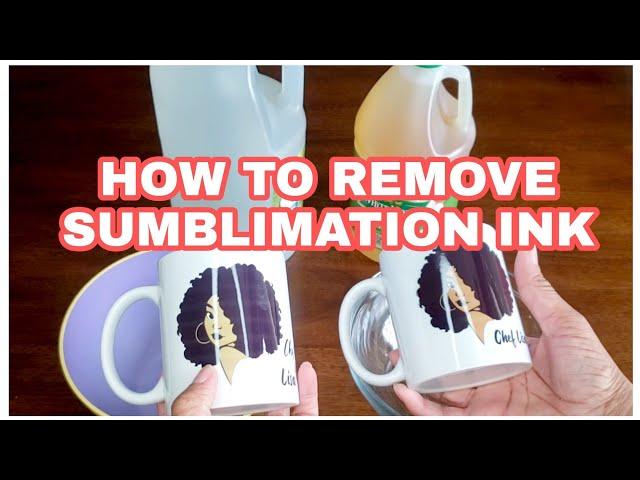 How To Remove Sublimation Ink!  Don't Throw Your Mugs AWAY!