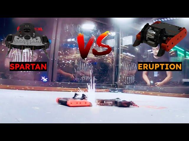 Spartan vs. Eruption - Beetleweight Combat Robot - NHRL September 2022